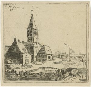Dorpskerk door Christiaan Friedrich Ruppe