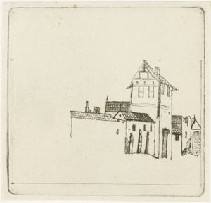 Stadsmuren door Christiaan Friedrich Ruppe