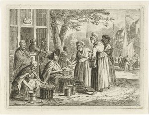 Visverkoopsters door Christiaan Meijer