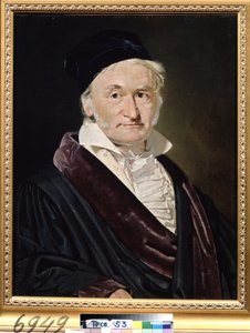 Portret van de Duitse wetenschapper Karl Friedrich Gauss