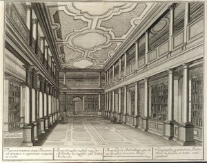 Bibliotheek Uit: Het gebouw van de Keizerlijke Academie van Wetenschappen, 1741