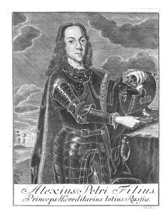 Portret van Tsarevitsj Alexei Petrovich van Rusland