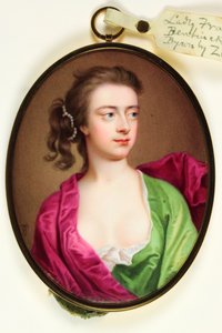 Lady Frances Wilhelmina Bentinck, Lady Byron door Christian Friedrich Zincke