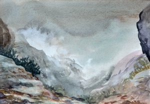 Vallei in Mist, 2015 door Christian Furr