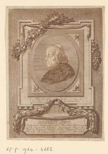 Portret van Johann Baptist Amos door Christian Georg Schütz (I)