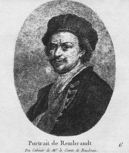 Portret van Rembrandt - Uit de Collectie van de Graaf van Baudouin, ca. 1770