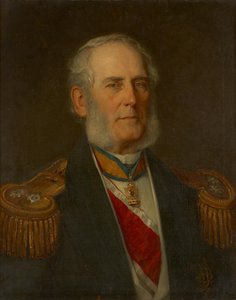 Bernhard Freiherr von Wüllerstorf-Urbair door Christian Griepenkerl
