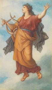 De muze Polyhymnia, 1892 door Christian Griepenkerl
