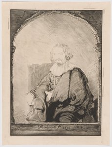 Portret van een man in een leunstoel, uit Collection d