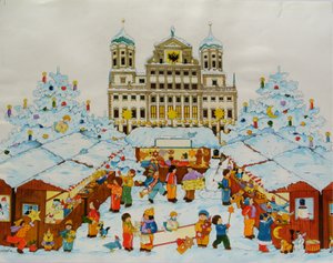 Kerstmarkt (Oude Stad Augsburg) door Christian Kaempf