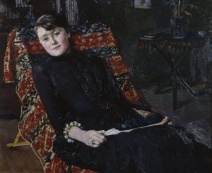 Actrice Constance Bruun door Christian Krohg