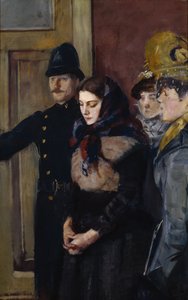 Albertine (Schets) door Christian Krohg