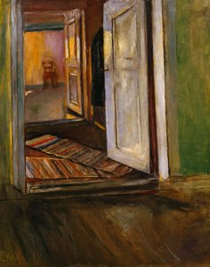 Interieur met lappendeken (schilderij) door Christian Krohg