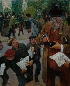 Krantenjongens door Christian Krohg
