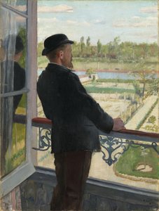 Portret van de Zweedse schilder Karl Fredrik Nordström (1855-1923) 1882 door Christian Krohg