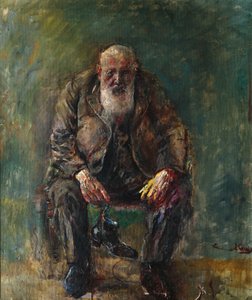 Zelfportret met laarzen, ca. 1920