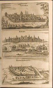 Samara, Tsaritsyn en Kozmodemyansk Illustratie uit Reizen naar de Grote Hertog van Muscovy