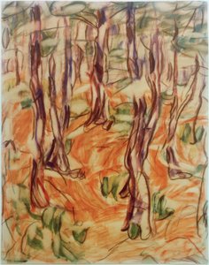 Beuken in de lente door Christian Rohlfs