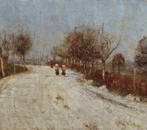 De weg naar Gelmeroda, 1893 door Christian Rohlfs