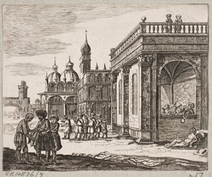 Illustratie voor Adam Olearius, "Persianischer Rosenthal von einem Sinnreichen Poeten Schich Saadi [...]", Schleswig 1660