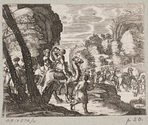 Illustratie voor Adam Olearius, "Persianischer Rosenthal von einem Sinnreichen Poeten Schich Saadi [...]", Schleswig 1660 door Christian Rothgiesser