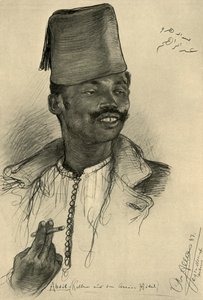 Abdul, ober in het Aswan Hotel, Egypte, 1898 door Christian Wilhelm Allers