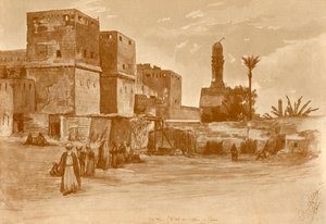 Bab al-Nasr poort in Caïro, 1898