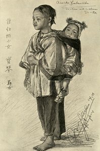 Bo-Kam en So-Ne - Chinese meisjes, Hong Kong door Christian Wilhelm Allers