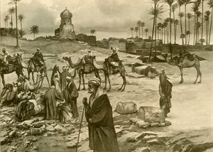 Karavaan bij Mît-Rahîne, 1898
