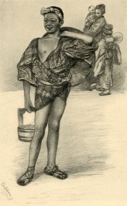 Japanse jongen, 1898 door Christian Wilhelm Allers