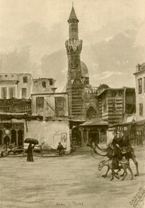 Moskee, Boulaq, Caïro, Egypte, 1898