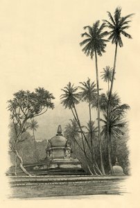 Natha Devale heiligdom, Kandy, Ceylon, 1898