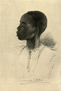 Soedanese soldaat, Egypte, 1898 door Christian Wilhelm Allers