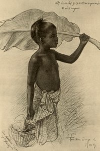 Tamil jongen, Kandy, Ceylon, 1898