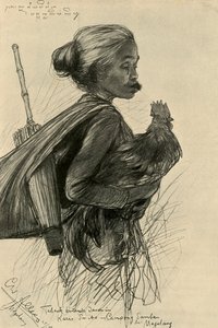 Vrouw die tabak kauwt, Magelang, Java