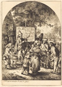 De Zanger op de Kermis door Christian Wilhelm Ernst Dietrich