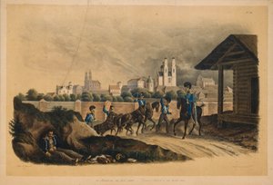Bij de stad Polotsk op 25 juli 1812, 1820s door Christian Wilhelm Faber du Faur von
