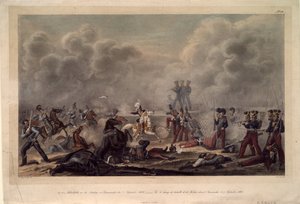 Op het slagveld van Borodino voor het dorp Semenovsky door Christian Wilhelm Faber du Faur von