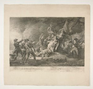 De dood van generaal Montgomery bij Quebec (La Mort du General Montgomery devant Quebec)