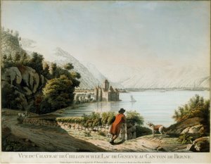 Uitzicht op het kasteel van Chillon