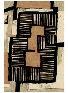 Vormen van Thuis, 2023 (monoprint) door Christina Fedyk
