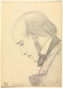Portret van William Michael Rossetti door Christina Georgina Rossetti