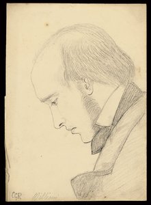 Portret van William Michael Rossetti door Christina Georgina Rossetti