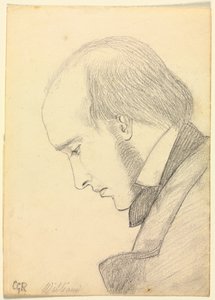 Portret van William Michael Rossetti, ca. 1853 door Christina Georgina Rossetti