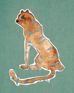 Tiger Blue door Christina Misuro
