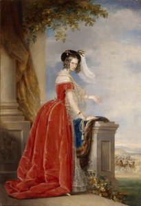 Portret van keizerin Alexandra Fjodorovna Charlotte van Pruisen, vrouw van keizer Nicolaas I, 1798-1860, na 1844 door Christina Robertson