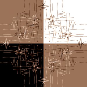 Abstracte golfpatronen door Christina Sillen