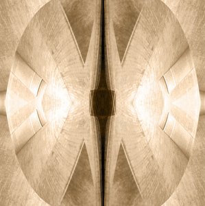 Architectonische abstracte symmetrie door Christina Sillen
