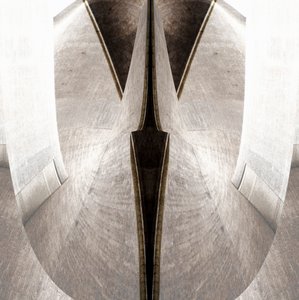 Donkere architectonische scheiding door Christina Sillen