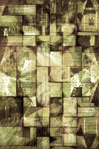 Aardse geometrische fragmenten door Christina Sillen
